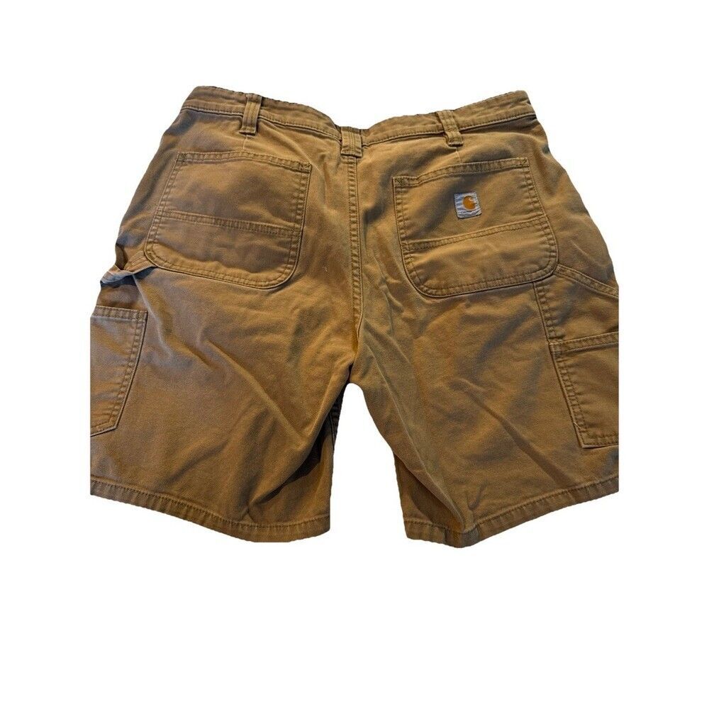 Carhartt Rugged Flex Original Fit Work Women's Short Brown Size 8 - Picture 2 of 9